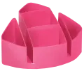 Bantex desk tidy plastic 5 compartment B9830 (Per 1) - Pink image