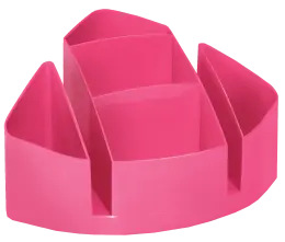 Bantex desk tidy plastic 5 compartment B9830 (Per 1) - Pink