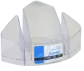 Bantex desk tidy plastic 5 compartment B9830 (Per 1) - Clear image