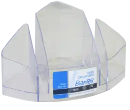 Bantex desk tidy plastic 5 compartment B9830 (Per 1) - Clear