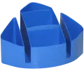 Bantex desk tidy plastic 5 compartment B9830 (Per 1) - Cobalt Blue image