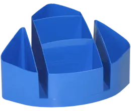 Bantex desk tidy plastic 5 compartment B9830 (Per 1) - Cobalt Blue