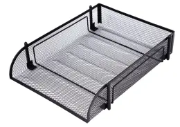 Wire Mesh Stackable Letter Tray DLD01  - Black