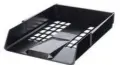 Letter Trays Single Plastic - Black image