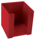 Disa memo paper cube holders plastic assorted colours DES32 (Per 1) - Red image