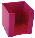 Disa memo paper cube holders plastic assorted colours DES32 (Per 1) - Pink image