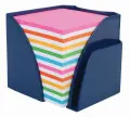 BANTEB9754-00 Optima Memo Cube Rainbow 800pg 90x90mm - Blue image