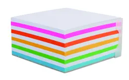 BANTEX Paper Cube Refill 100mm x 100mm 400s B9752 Rainbow 