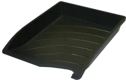 Bantex optima plastic letter tray stackable A4 single B9862 (Per 1) - Black