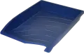 Bantex optima plastic letter tray stackable A4 single B9862 (Per 1) - Blue image