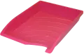 Bantex optima plastic letter tray stackable A4 single B9862 (Per 1) - Pink image