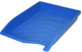 Bantex optima plastic letter tray stackable A4 single B9862 (Per 1) - Cobalt Blue image