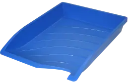 Bantex optima plastic letter tray stackable A4 single B9862 (Per 1) - Cobalt Blue