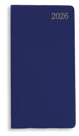 SAD3 WEEK-TO-VIEW SLIMLINE - VINYL / PADDED   - Navy Blue