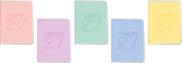 H7 Pastel Week-To-View Pocket Diary Pocket PVC Cover (431214P) - Blush