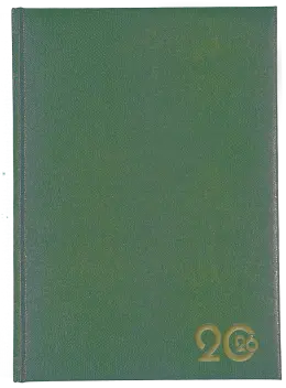 A5 PAGE-A-DAY LIZZY - PADDED / LIZZARD SKIN PATTERN - Olive