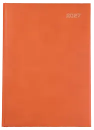 A4 PAGE-A-DAY - PADDED / PERIMETER STITCHED - Orange