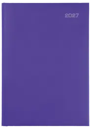 A4 PAGE-A-DAY - PADDED / PERIMETER STITCHED - Purple