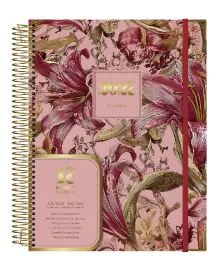 SAD PA4 Weekly 17-Month Planner Printed Caselining Laminated (432681) - Pink
