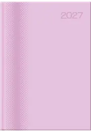 A4 PAGE-A-DAY - PADDED / PRINTED CASELINING - MATT LAMINATED / SPOT GLOSS  - Lilac