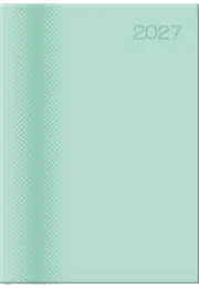 A4 PAGE-A-DAY - PADDED / PRINTED CASELINING - MATT LAMINATED / SPOT GLOSS  - Mint