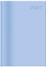 A4 PAGE-A-DAY - PADDED / PRINTED CASELINING - MATT LAMINATED / SPOT GLOSS  - Baby Blue