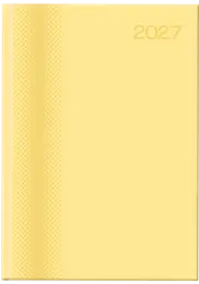 SAD A5 Page-A-Day Diary Padded Printed Caselining Matt Laminated Spot Gloss - Yellow