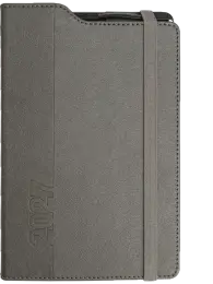 A5 Page-A-Day Penholder With Pen Perimeter Stitched Rounded Corners Gilded Edges Elastic Band (433386) - Grey