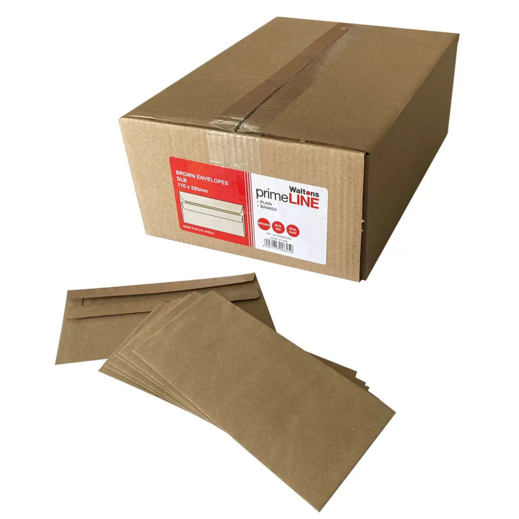 Envelope Self Seal DLB Manilla 110mmx220mm (Box 500) ENB92SEM