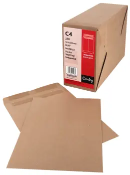 Envelope Self Seal C4 Manilla 229mmx324mm (Box 250) ENP98SEM