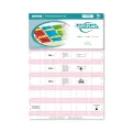 Optiplan Opti Tabs Numeric A4 40up (Pack 200) - Light Pink image