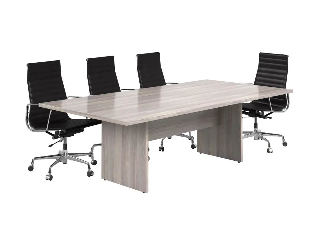 Rectangular Conference Table 2400x1200 - Panel Leg - 8 Seater - Coimbre Melamine