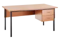Teachers Desk 2 Drawers Supawood 1500mmx850mm - Supawood image