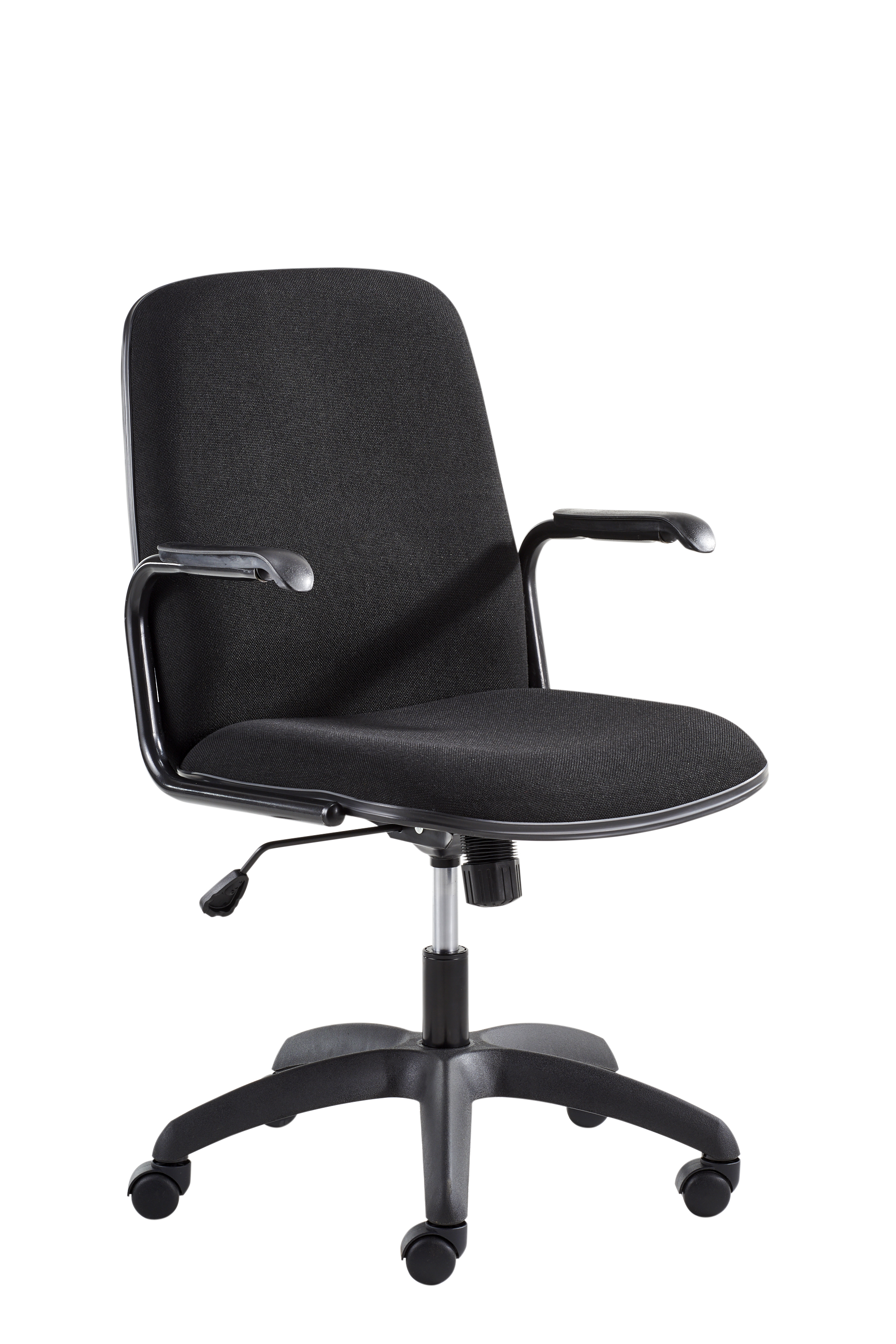 PEZA Midback Chair Swivel & Tilt Incl Gas and Black Epoxy Armrest