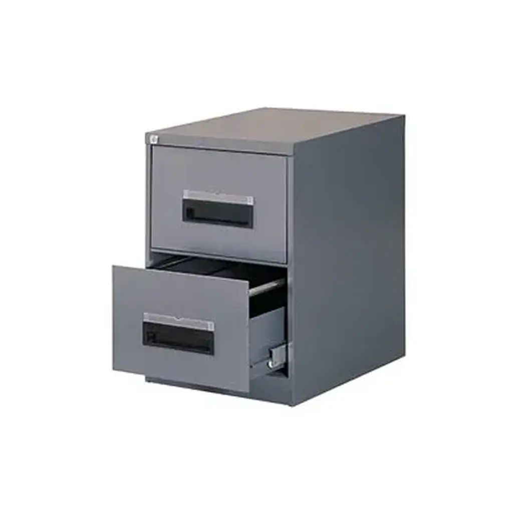 Filing cabinet, 2 Drawer (710Hx470Wx630D) - Hammer Grey