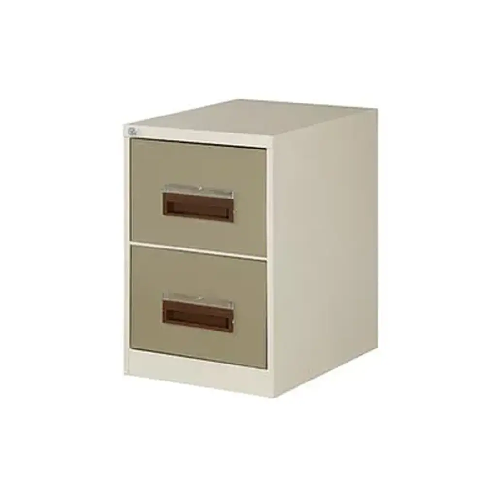 Filing cabinet, 2 Drawer (710Hx470Wx630D) - Ivory/Karoo