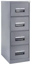 Filing cabinet, 4 Drawer (1320Hx470Wx630D) - Hammer Grey