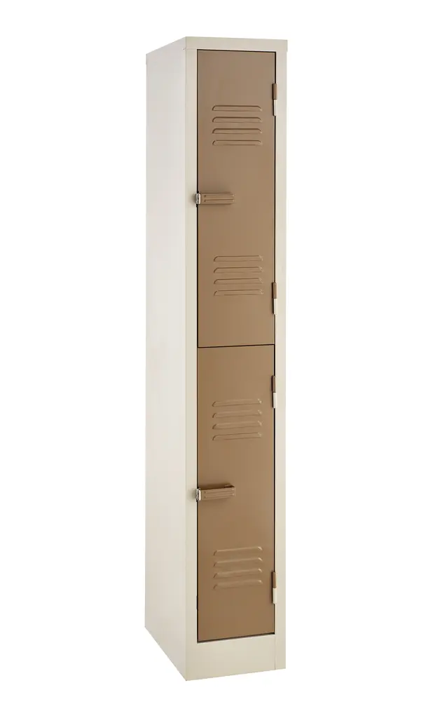 Locker, 2 Compartment (1800Hx300Wx450D) - Ivory/Karoo