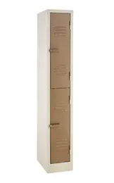 Locker, 2 Compartment (1800Hx300Wx450D) - Ivory/Karoo