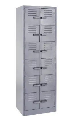 12 Compartment Locker 1800Hx600Wx450D - Hammer Grey