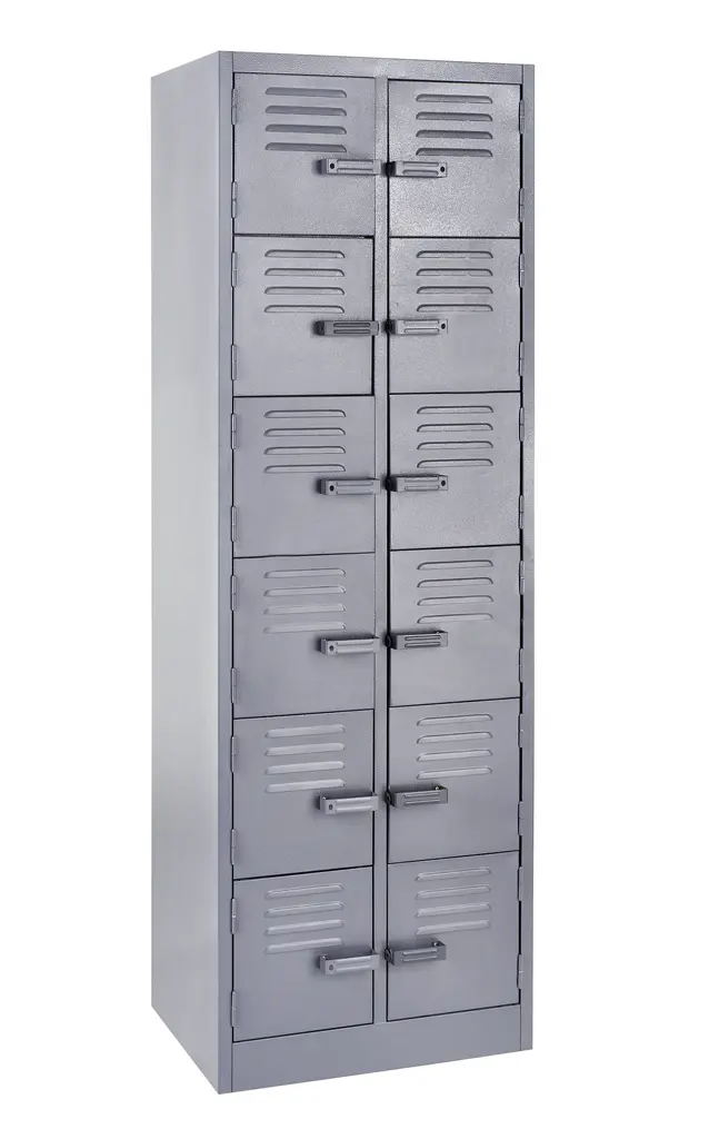 Locker, 12 Compartment (1800Hx600Wx450D) - Hammer Grey