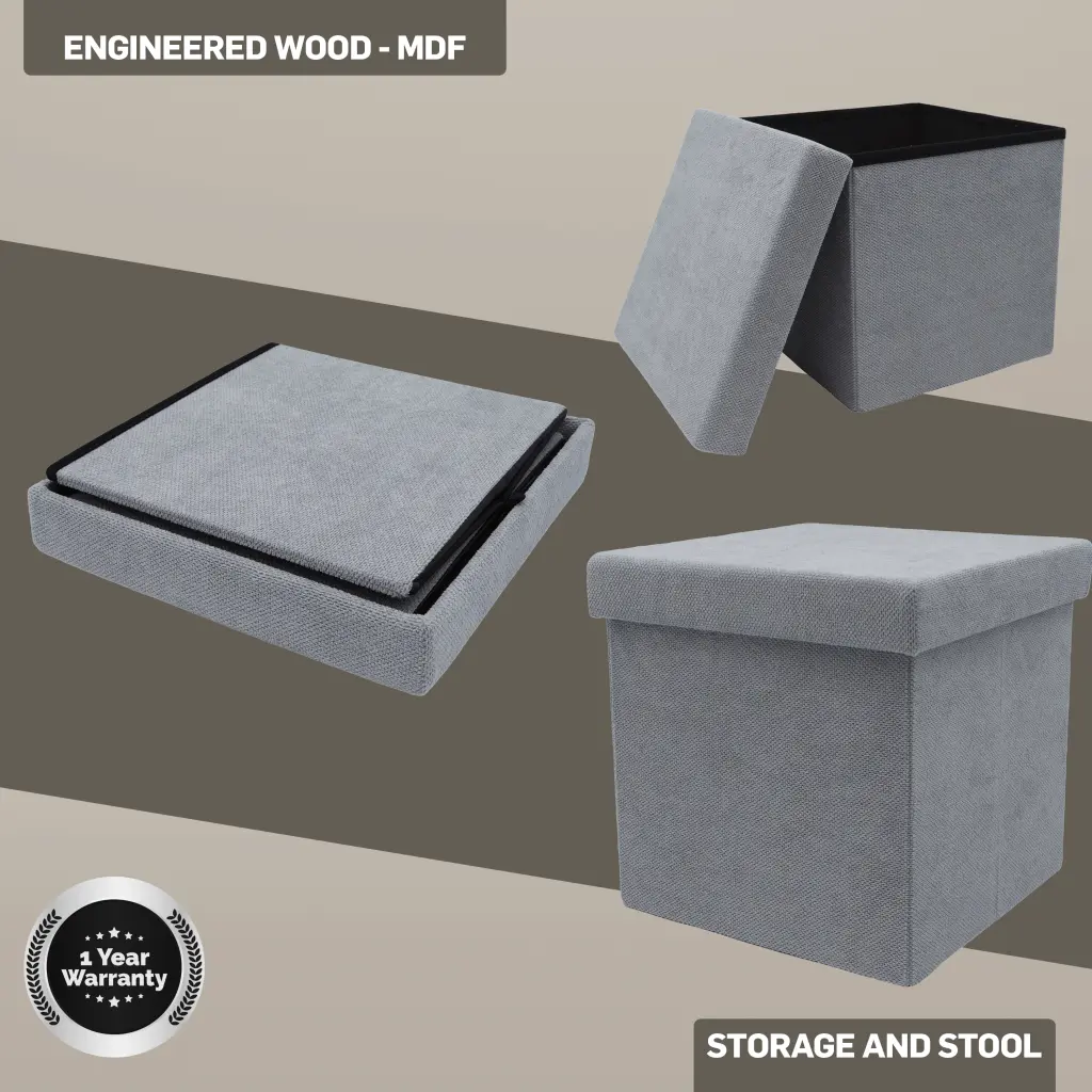 Dreambox Ottoman with Storage - Grey
