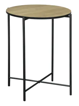 Everfurn Seattle Side Table - Reversible Table Top