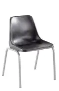 Polyshell Chair 375H Grade 4-5 - Plastic Charcoal image