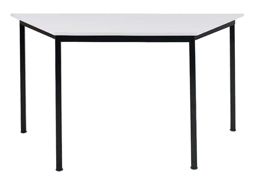 Trapezoid Table-Melamine Top 1400x700 - White Melamine