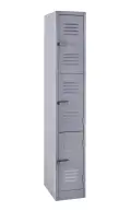 3 Compartment Locker 1800Hx300Wx450D - Hammer Grey image