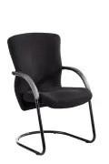 Bodyline Visitor Armchair-Black Integral Sleigh Frame - Contract Black image