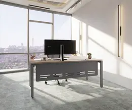 Novara Perforated Steel Modesty Panel for 1800W x 750D desk grey steel