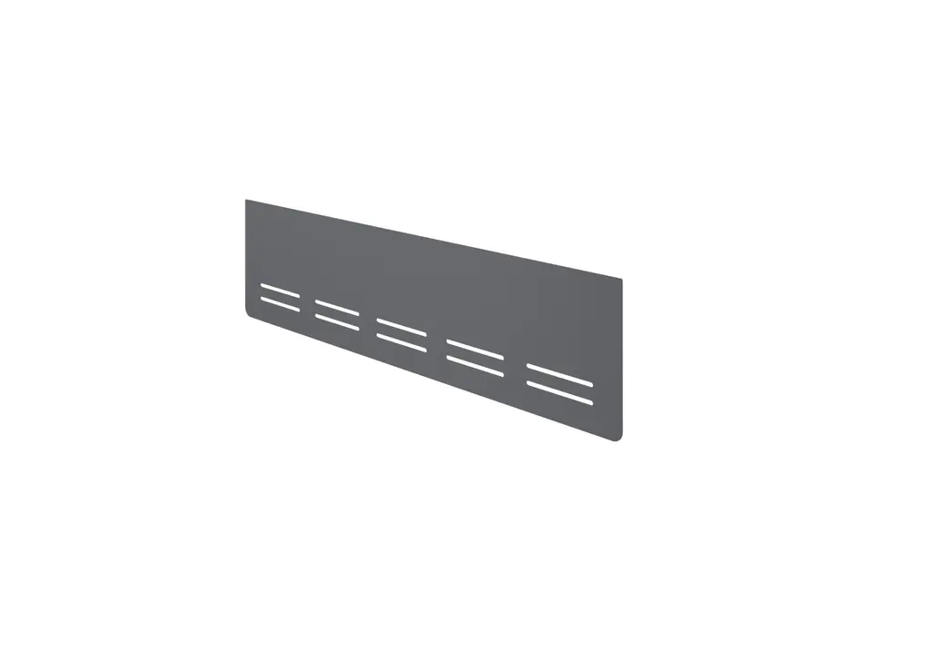 Novara Perforated Steel Modesty Panel for 1800W x 750D desk grey steel
