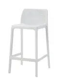 Tye 4 Legged Peforated Polyprop Bar Stool (Each) - White image